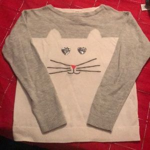 JCrew Kids cat sweater